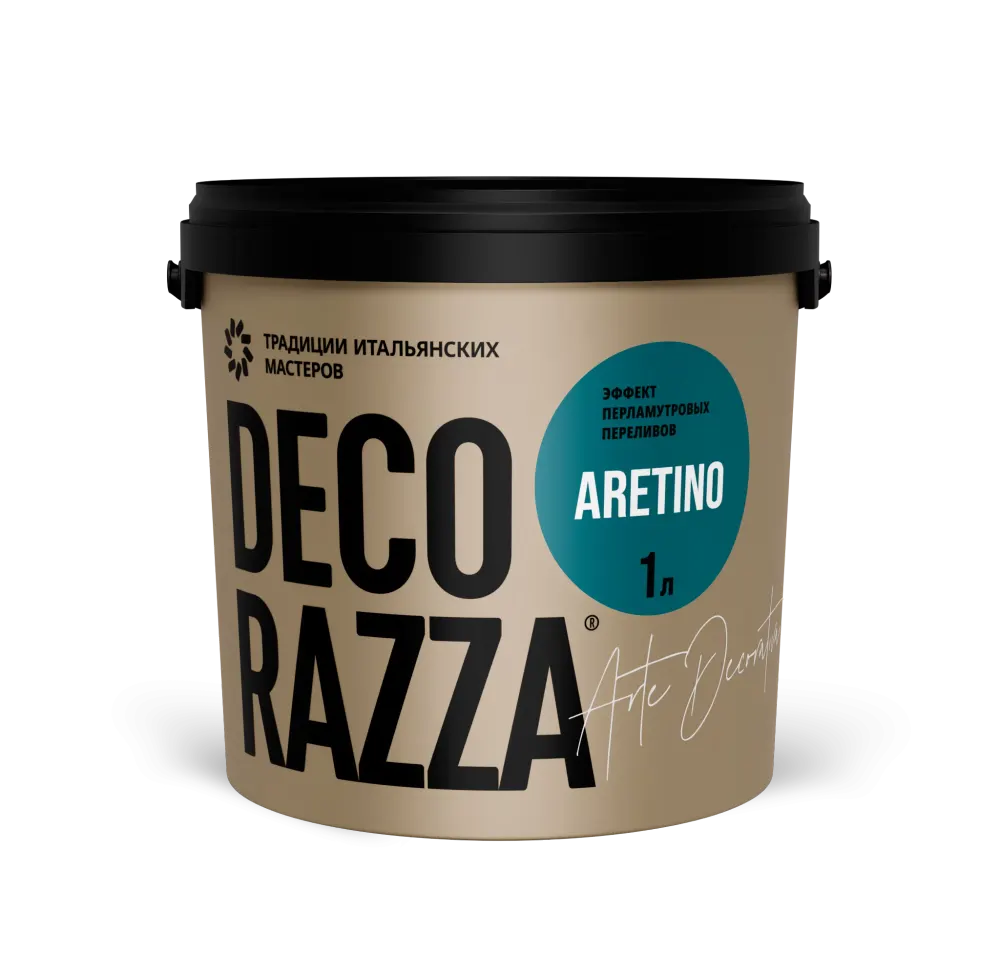 Декоративная краска Decorazza Aretino с переливом металла