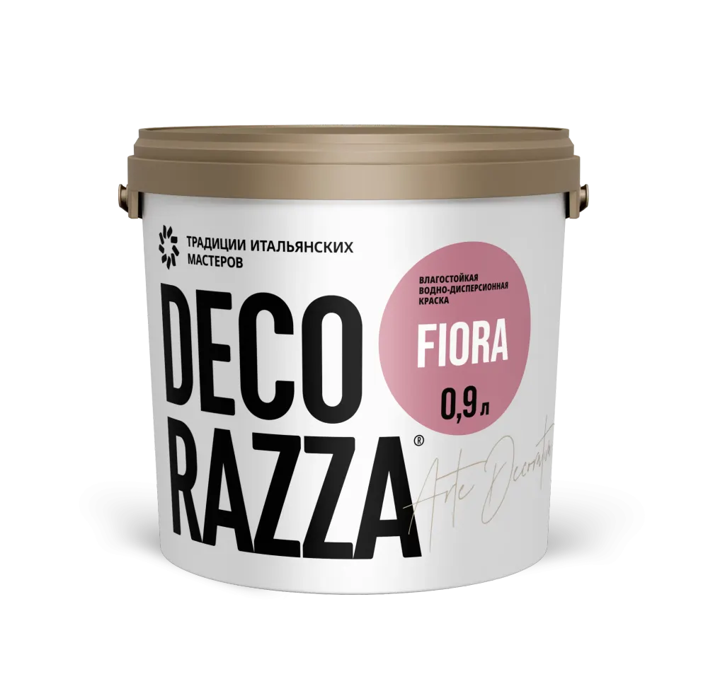 Интерьерная краска Decorazza Fiora для стен и потолков