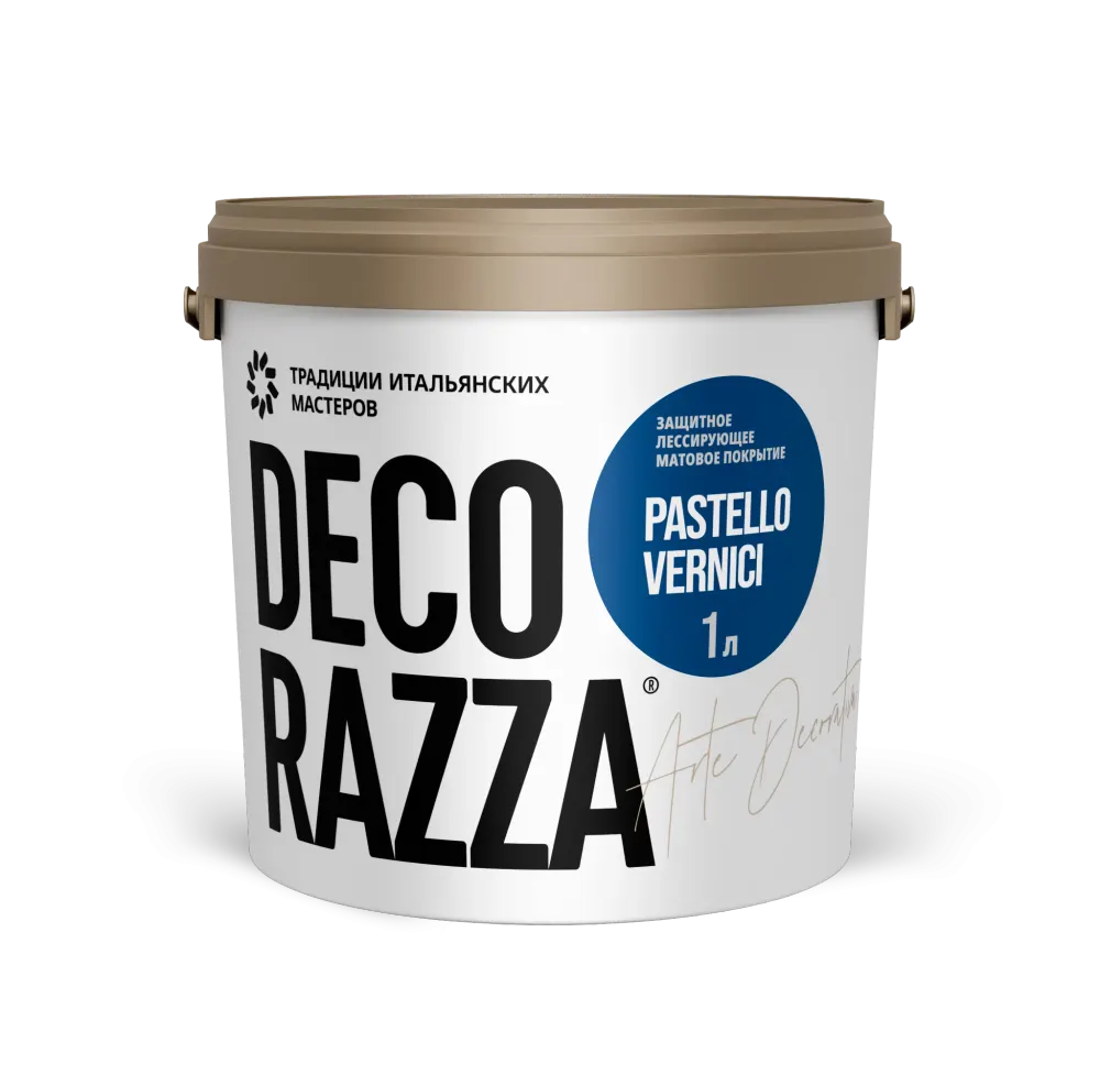 Матовое лессирующее покрытие Decorazza Pastello Vernici
