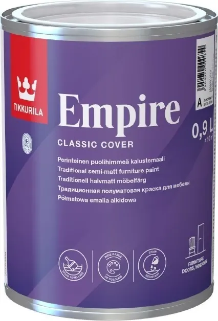 Алкидная эмаль для мебели Tikkurila Empire