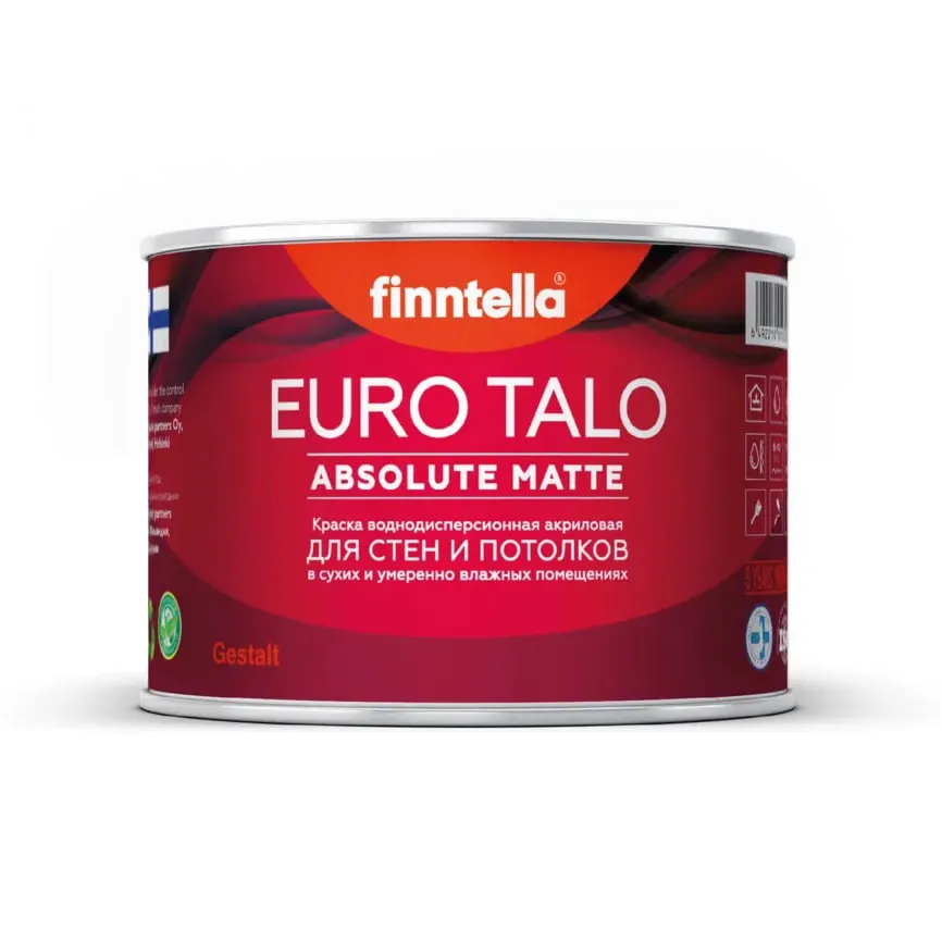 Моющаяся краска для стен Finntella Euro Talo