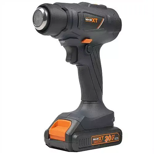 Аккумуляторный строительный фен MAXXT MDHG20VX2P 20V / 2.0Ah, 280–530 °C, 109–190 л/мин