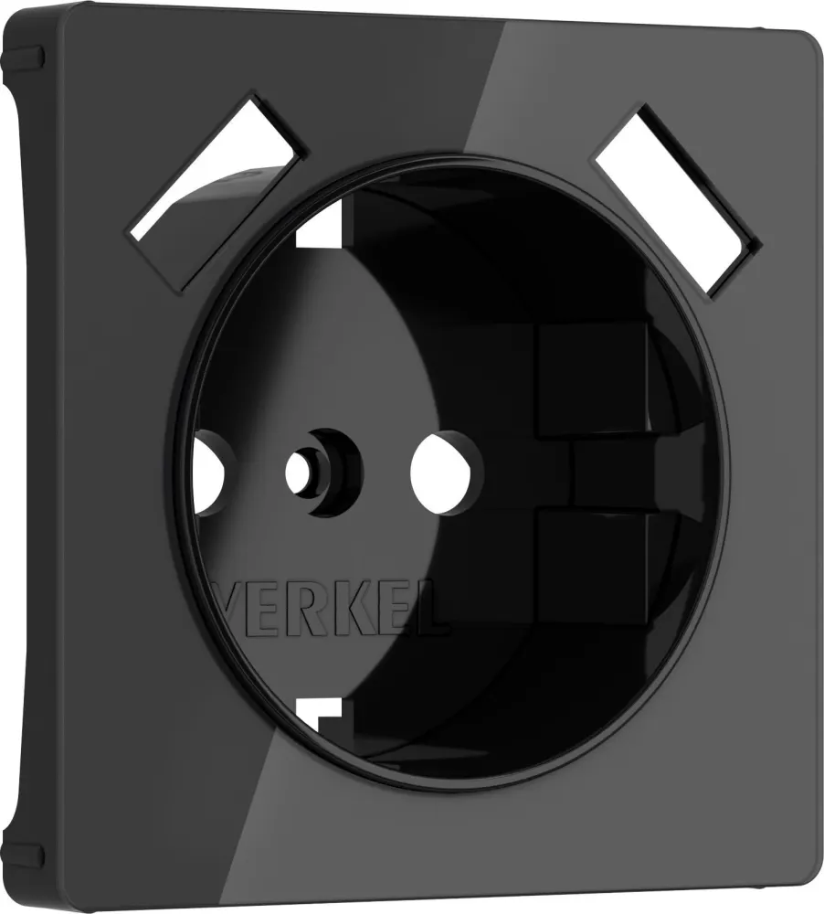 Накладка для розетки USB черный акрил W1179548