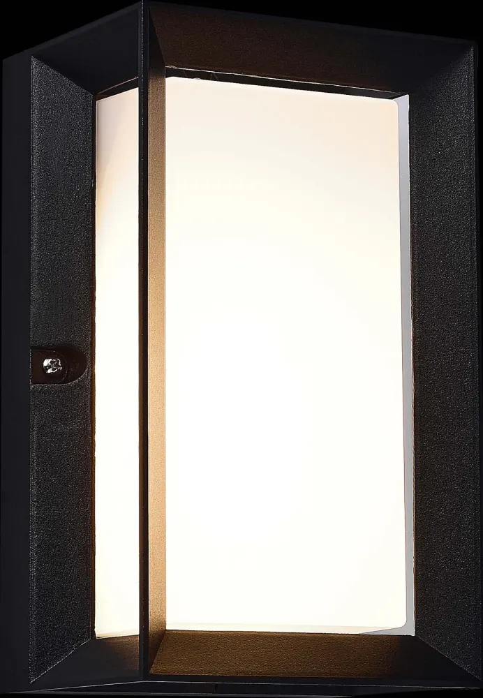 SL077.411.01 Светильник уличный настенный ST-Luce Черный/Белый LED 1*6W 3000K CUBISTA