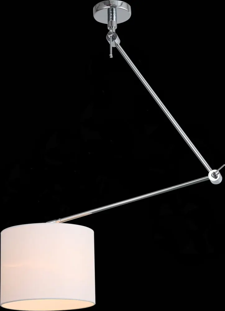 SL460.102.01 Светильник потолочный ST-Luce Хром/Белый E27 1*60W (из 2-х коробок) MARCIA