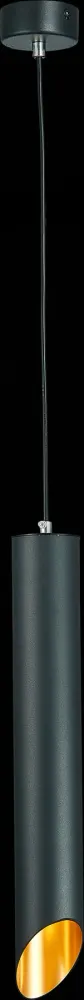 ST152.413.01 Светильник подвесной Черный GU10 1*50W IP20 D60xH400 220V Без ламп Подвесные светильники