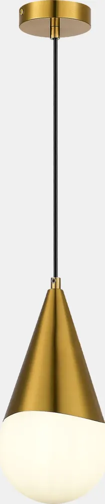 SLE1197-203-01 Светильник подвесной Золотистый/Белый E27 1*40W FIORI