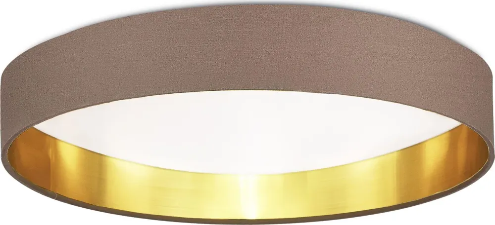 SLE300572-01 Светильник потолочный Никель/Темно-бежевый, Золотистый LED 1*50W 3000K/4000K/5000K BRESCIA