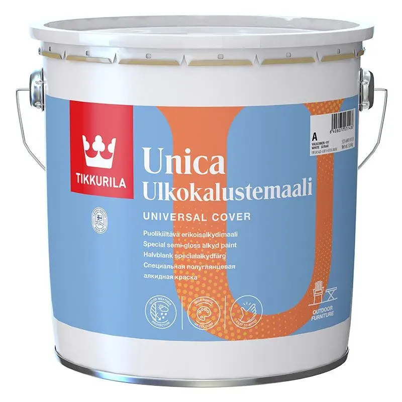 Краска для мебели Tikkurila Unica Ulkokalustemaali