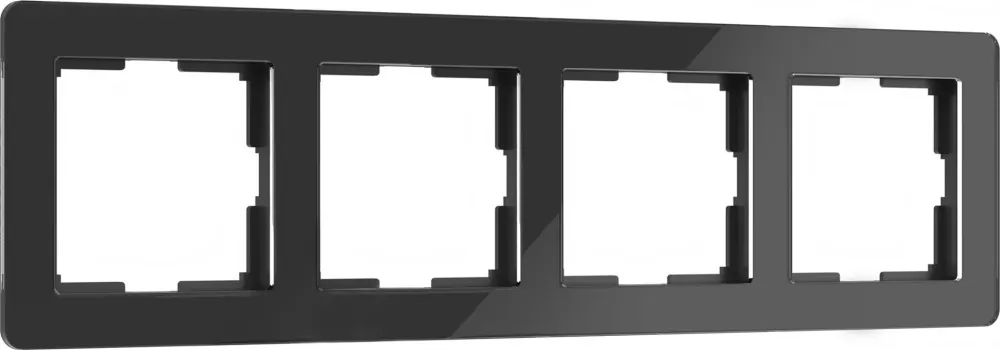 W0042708/ Рамка на 4 поста Acrylic (черный)
